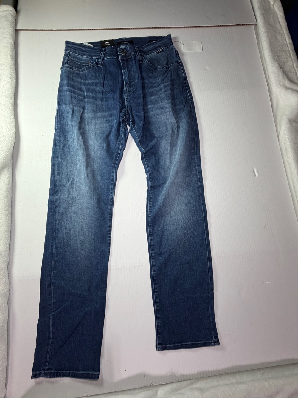 NWT Mavi Jake Men's Straight Jeans in Dark Blue Wash